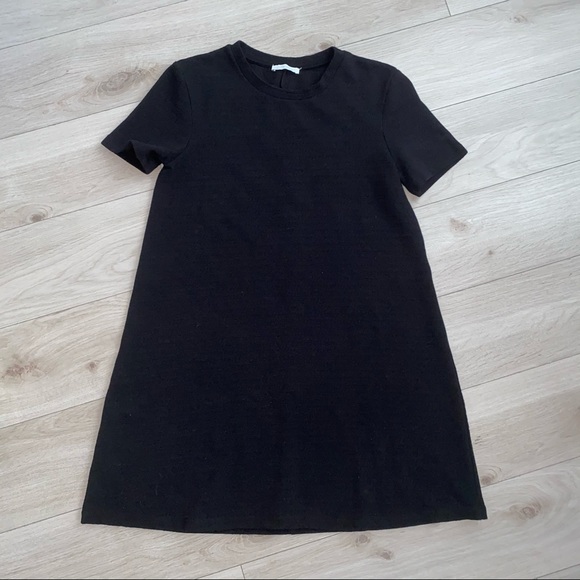 Black t short plain dress - Picture 1 of 2